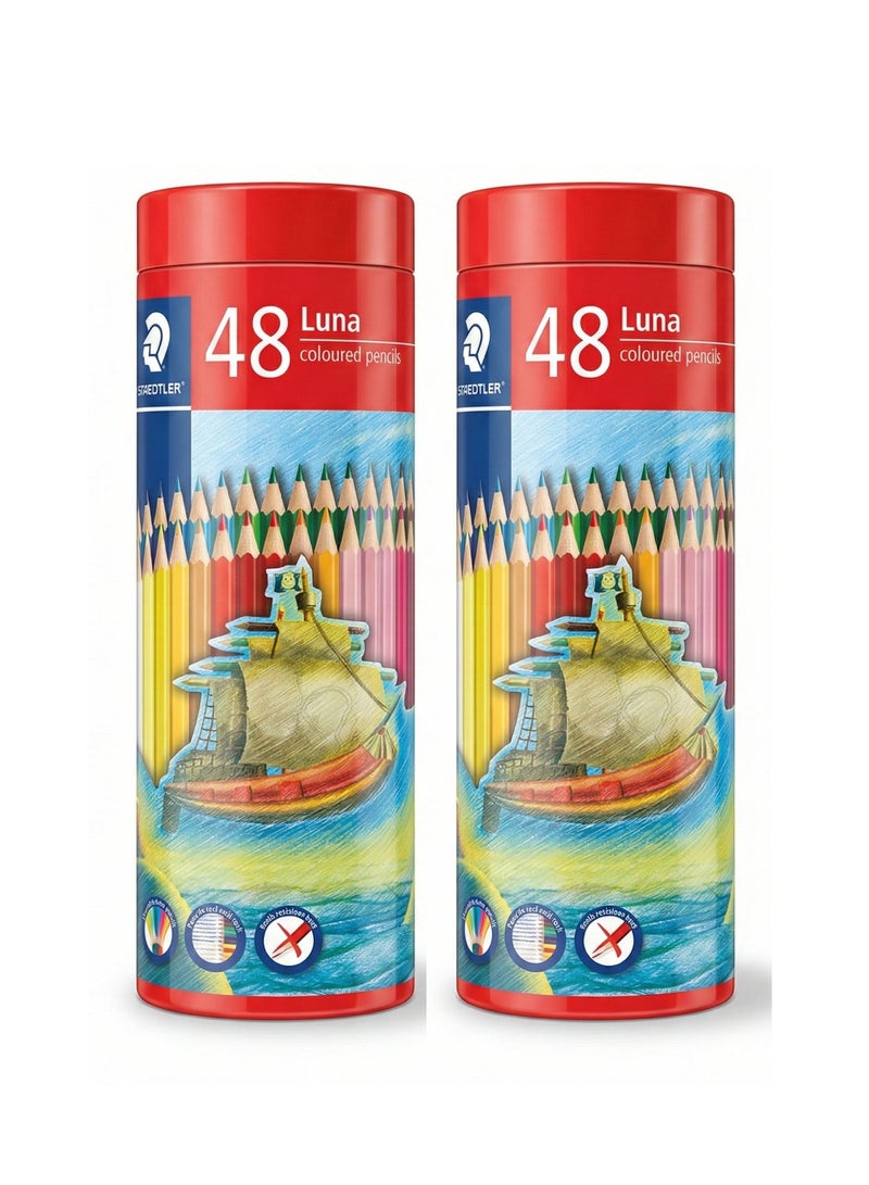 STAEDTLER 48-Piece Luna Colour Pencils In Metal Cylinder - Image 1
